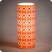 Cylinder fabric table lamp Mlle Baker lit M