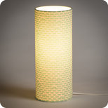 Cylinder fabric table lamp Shawa