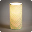 Cylinder fabric table lamp Shawa lit S