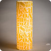 Cylinder fabric table lamp Stencil lit XXL
