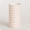 Cylinder fabric table lamp Mistinguett S