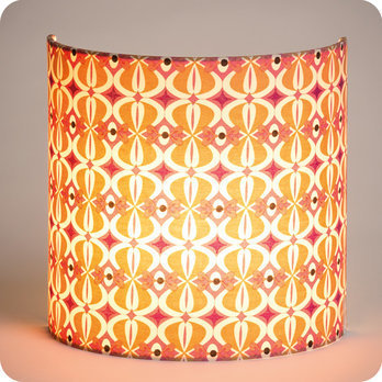 Fabric half lamp shade for wall light Mlle Baker