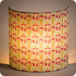 Fabric half lamp shade for wall light Riviera 