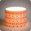 Drum fabric lamp shade / pendant shade Mlle Baker lit Ø20
