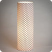 Cylinder fabric table lamp Haro lit XXL