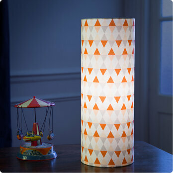 Cylinder fabric table lamp Tangente
