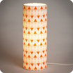Cylinder fabric table lamp Tangente lit L