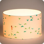 Drum fabric lamp shade / pendant shade Hirondelles