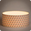 Drum fabric lamp shade / pendant shade Hexagone lit 40
