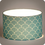 Drum fabric lamp shade / pendant shade Asahi bleu