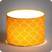 Drum fabric lamp shade / pendant shade Asahi moutarde lit Ø20