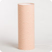 Cylinder fabric table lamp Shawa rose L