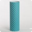Cylinder fabric table lamp Asahi bleu XXL