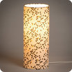 Cylinder fabric table lamp Twist lit M