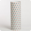 Cylinder fabric table lamp Hexagone L