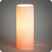 Cylinder fabric table lamp Poudre non lit M