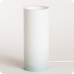 Cylinder fabric table lamp Poudre gris M