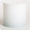 Fabric half lamp shade for wall light Poudre gris