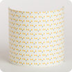 Fabric half lamp shade for wall light Mistinguett yellow