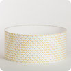 Drum fabric lamp shade / pendant shade Mistinguett yellow Ø40