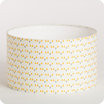Drum fabric lamp shade / pendant shade Mistinguett yellow Ø25