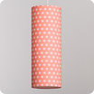 Drum fabric lamp shade / pendant shade Ozora pink tube L