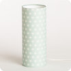 Cylinder fabric table lamp Ozora verdo M