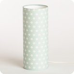 Cylinder fabric table lamp Ozora verdo 