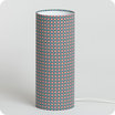 Cylinder fabric table lamp Mikko blanc M