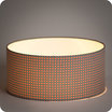Drum fabric lamp shade / pendant shade Mikko blanc lit 40