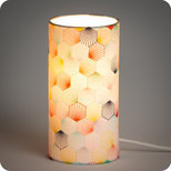 Cylinder fabric table lamp Kaleidoscope