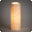 Cylinder fabric table lamp Glam lit L