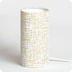 Cylinder fabric table lamp Glam S
