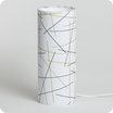 Cylinder fabric table lamp Mikado M