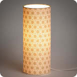 Cylinder fabric table lamp Hoshi or