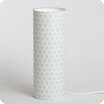 Cylinder fabric table lamp Hoshi argent L