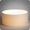Drum fabric lamp shade / pendant shade Hoshi or lit Ø40