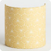 Fabric half lamp shade for wall light Pépite miel