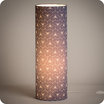 Cylinder fabric table lamp Pépite indigo lit XXL
