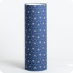 Cylinder fabric table lamp Pépite indigo XXL