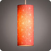 Drum fabric lamp shade / pendant shade Pépite corail lit tube M