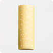 Drum fabric lamp shade / pendant shade Pépite miel tube L