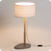 Helios table lamp with shade Cinetic indigo lit Ø25
