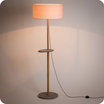 Eos floor lamp with shade Cinetic corail lit Ø50