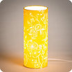 Cylinder fabric table lamp Simone lit M