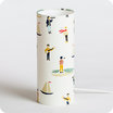 Cylinder fabric table lamp Luxembourg M