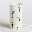 Cylinder fabric table lamp Luxembourg S