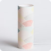 Cylinder fabric table lamp Escapade L