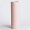 Cylinder fabric table lamp Cubic rose XXL