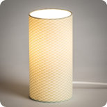 Cylinder fabric table lamp Bekko